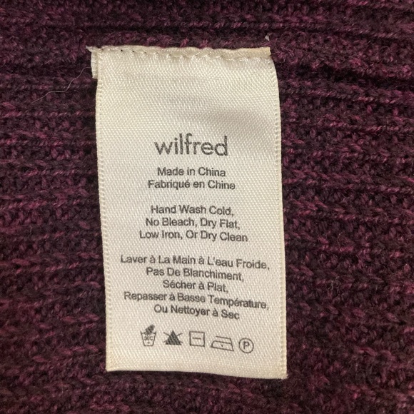 Wilfred Palmier Sleeveless Wool Sweater. Purple. Size S. - Picture 6 of 7